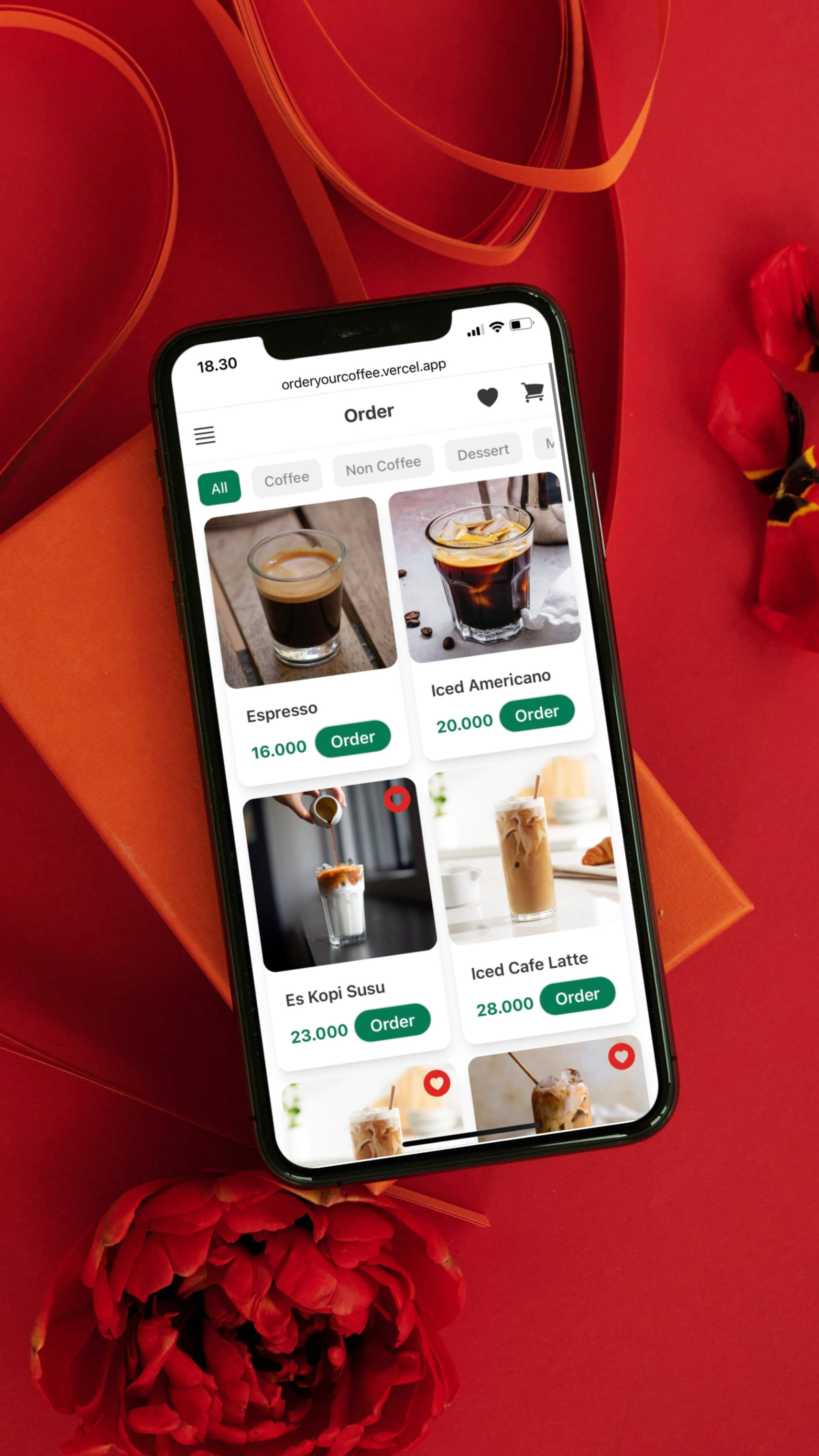 Coffee Ordering Mobile Web